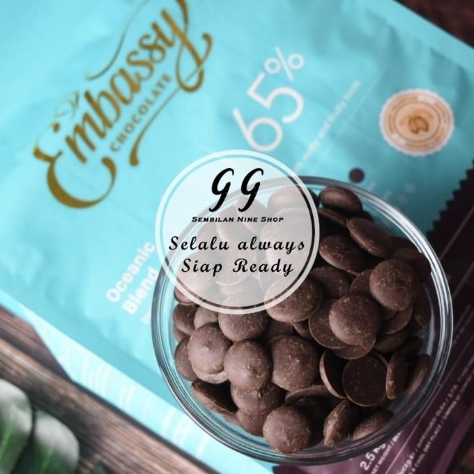 

250 Gram Tulip Embassy Oceanic 65% Dark Chocolate Couverture Cokelat