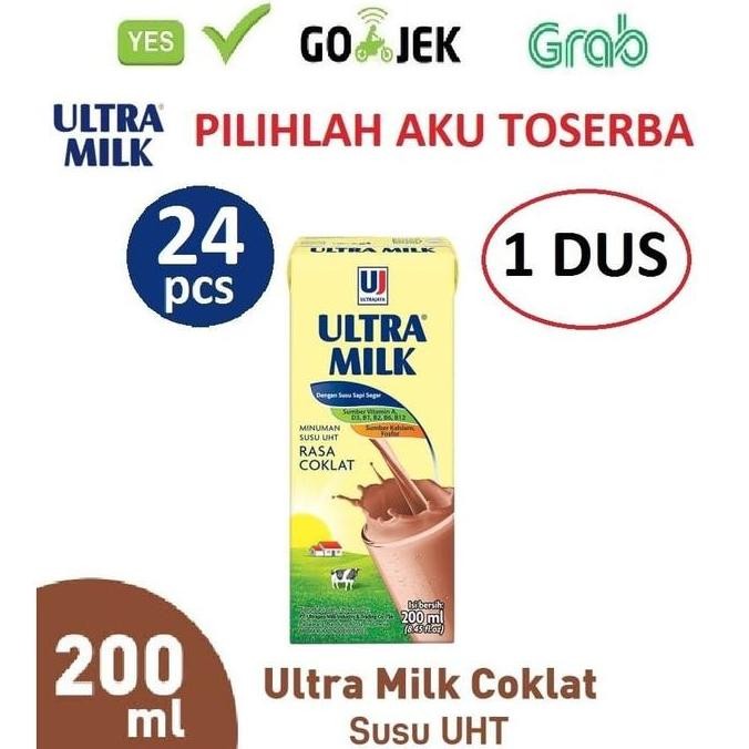 

Susu Ultra Coklat (Cokelat) - 200 Ml - 1 Dus Isi 24 Pcs