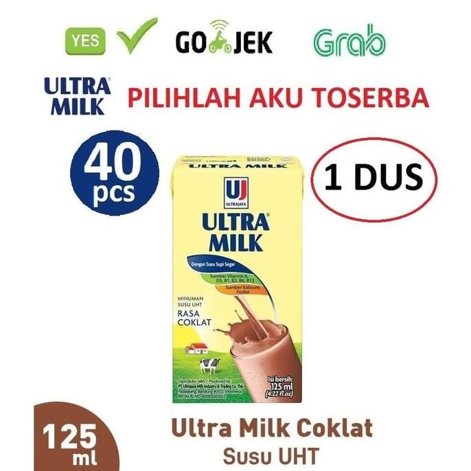 

Susu Ultra Coklat (Cokelat) - 125 Ml - 1 Dus Isi 40 Pcs