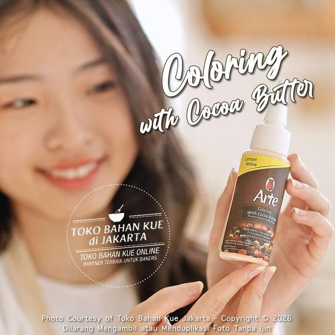 

Tulip Arte Lemon Yellow Chocolate Coloring Cocoa Butter Pewarna Kuning