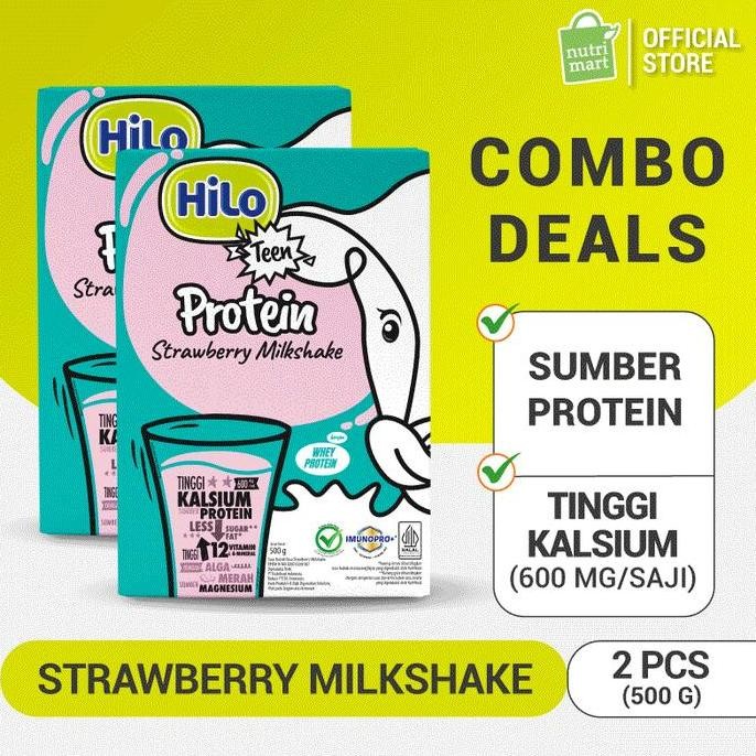 

Twin Pack: Hilo Teen Strawberry Milkshake 500Gr - Susu Tinggi Kalsium