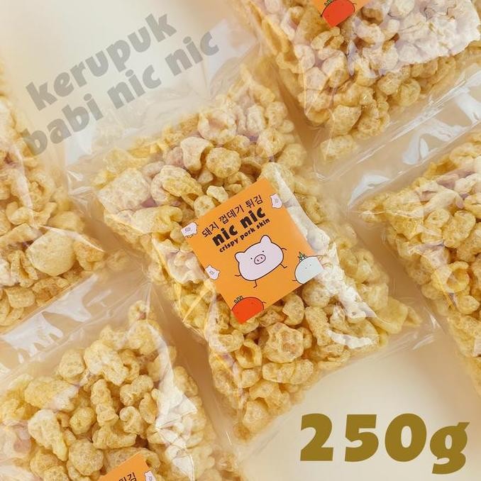 

Kerupuk Kulit Babi Nic Nic 250 Gram Snack Cemilan Kerubi