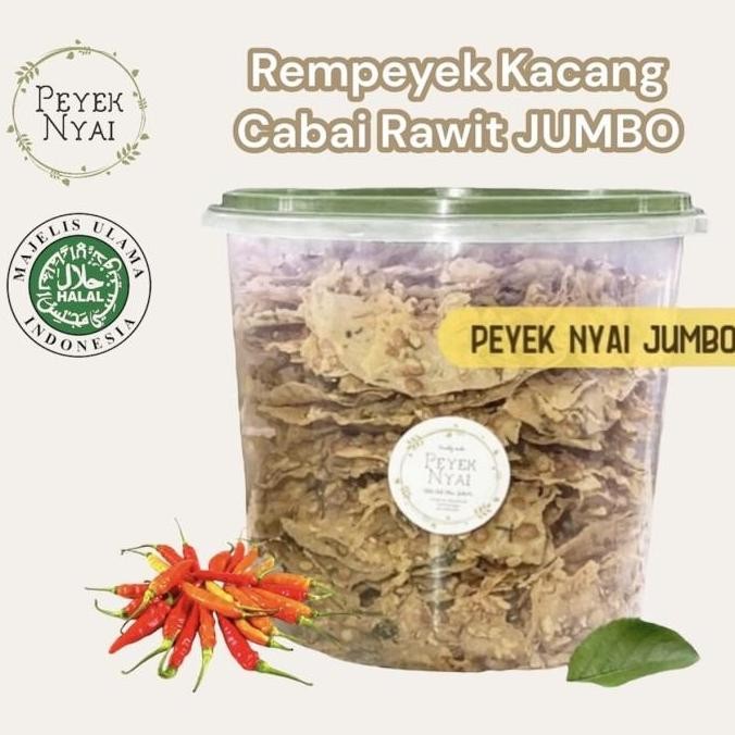 

Peyek Nyai | Rempeyek Kacang Cabai Rawit (Jumbo)