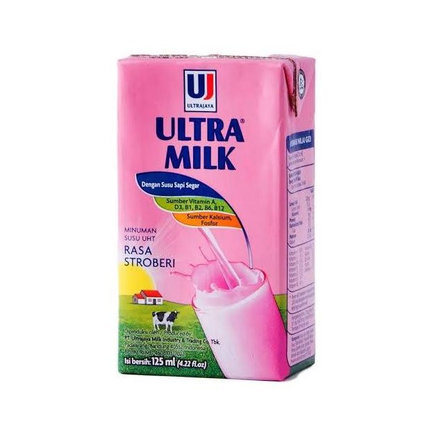 

Susu Ultra Rasa Stroberi 125 Ml (1 Karton Isi 40 Pcs)