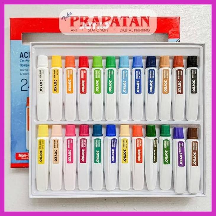 

( SEKOLAH / LUKIS ) READY CAT AKRILIK SET JOYKO 24X12ML | JOYKO ACRYLIC SET (SENI / MENGGAMBAR / ART / KERAJINAN ) GOOD QUALITY