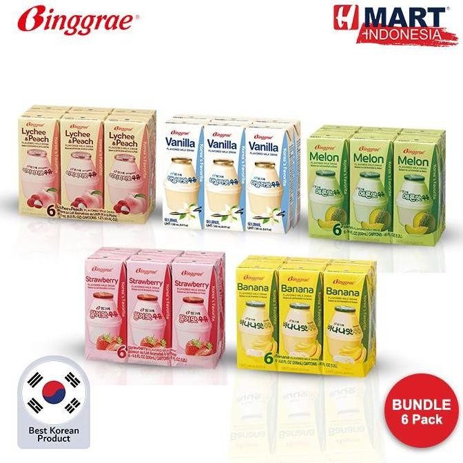 

Binggrae Banana Flavored Milk Drink - Bundle 6 Pack