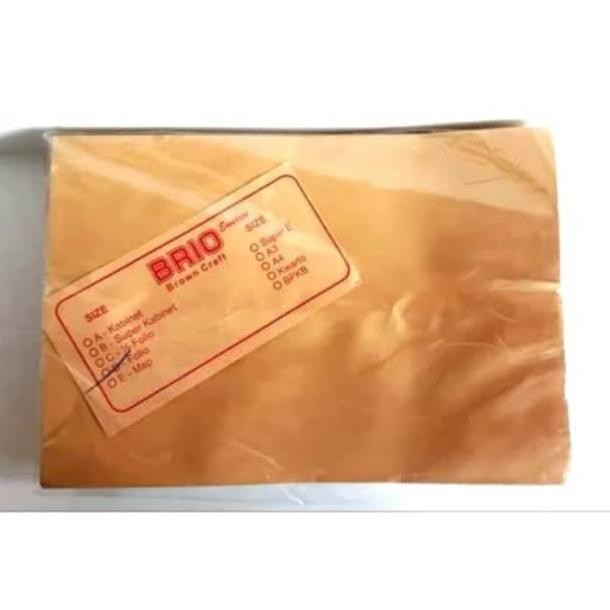 

JH8 AMPLOP COKLAT BRIO ( FOLIO, BPKB , SUPER E, A4, A3 )