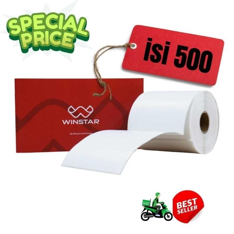

JH8 STICKER KERTAS THERMAL LABEL 100X150 MM A6 500 LEMBAR