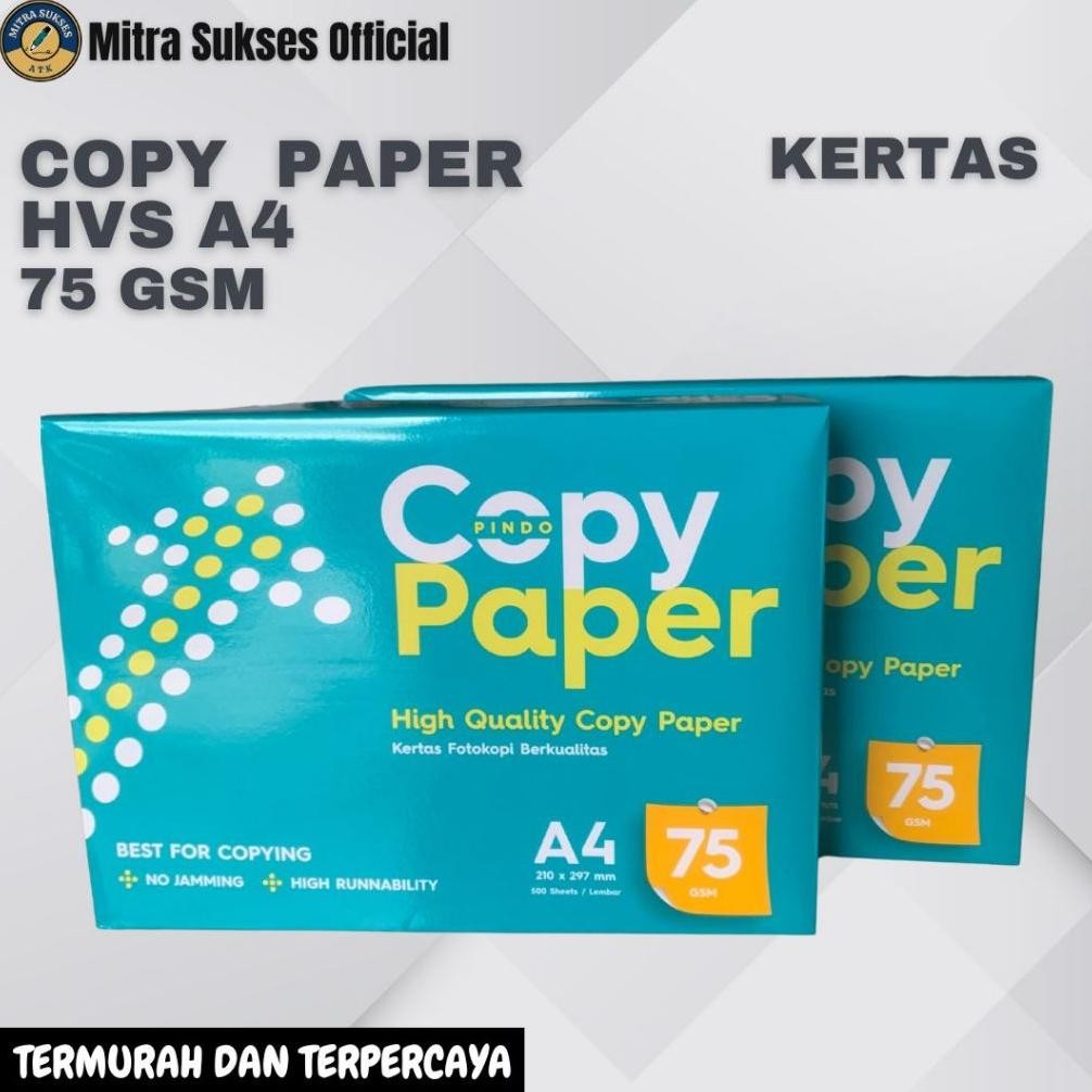 

JH8 KERTAS HVS A4 COPY PAPER 75 GR [1 KARTON]
