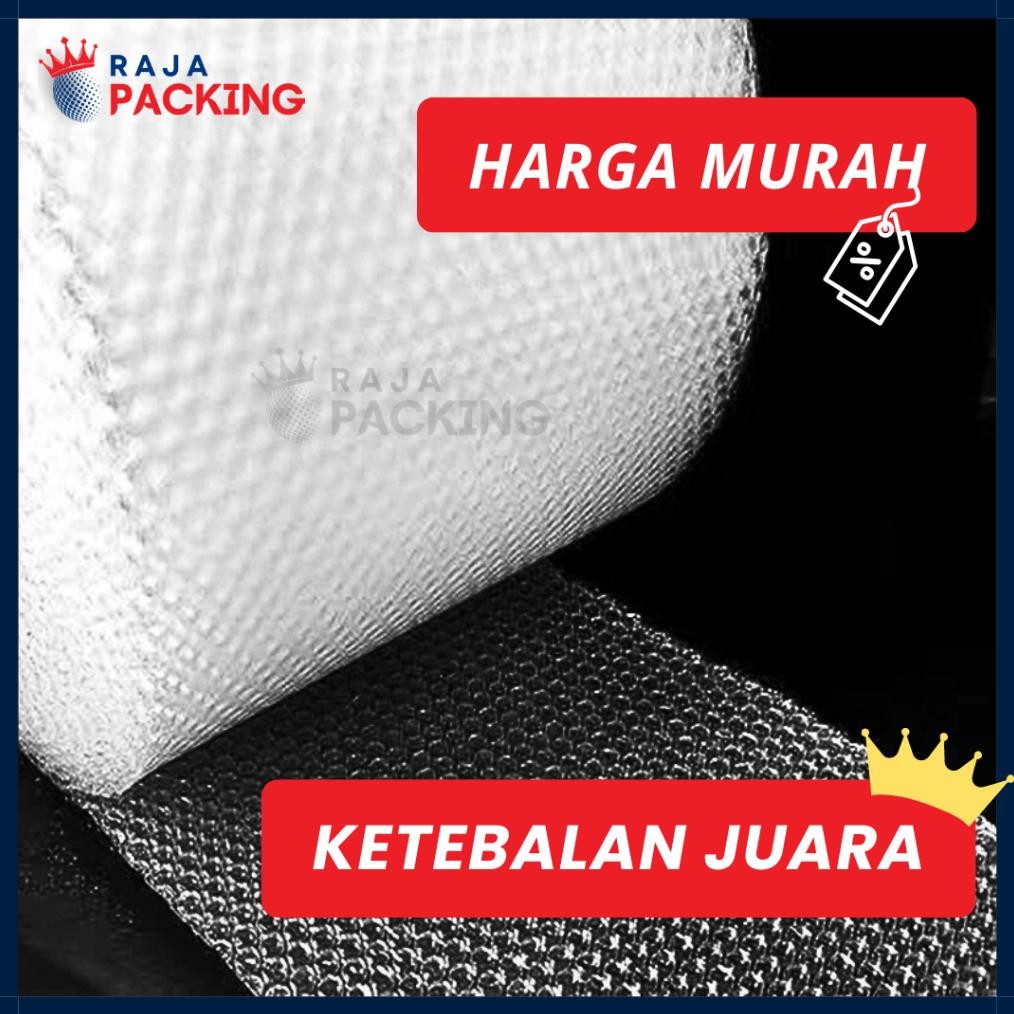 

JH8 Bubble Wrap Roll 60cm x 50m Hitam Bening Tebal Murah Jakarta