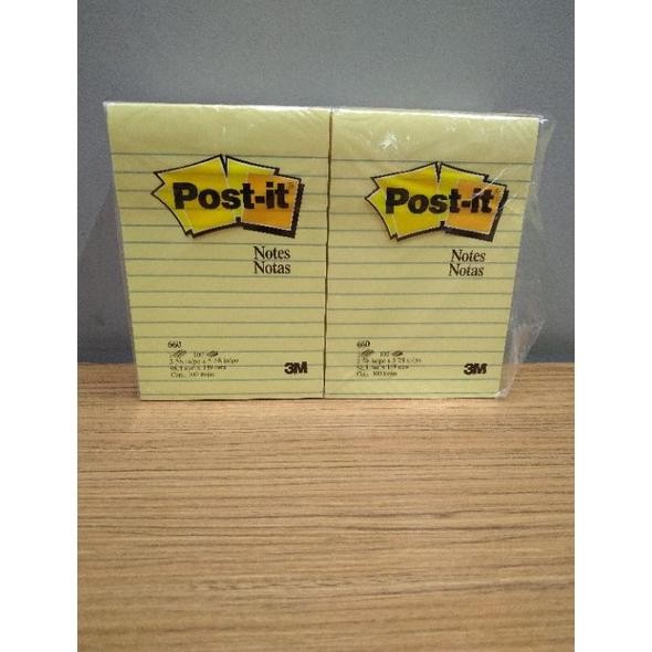 

JH8 3M post it sticky notes yellow lines bergaris 660
