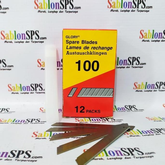 

ready !!! ISI CUTTER GLORY 100 KECIL 1 BOX