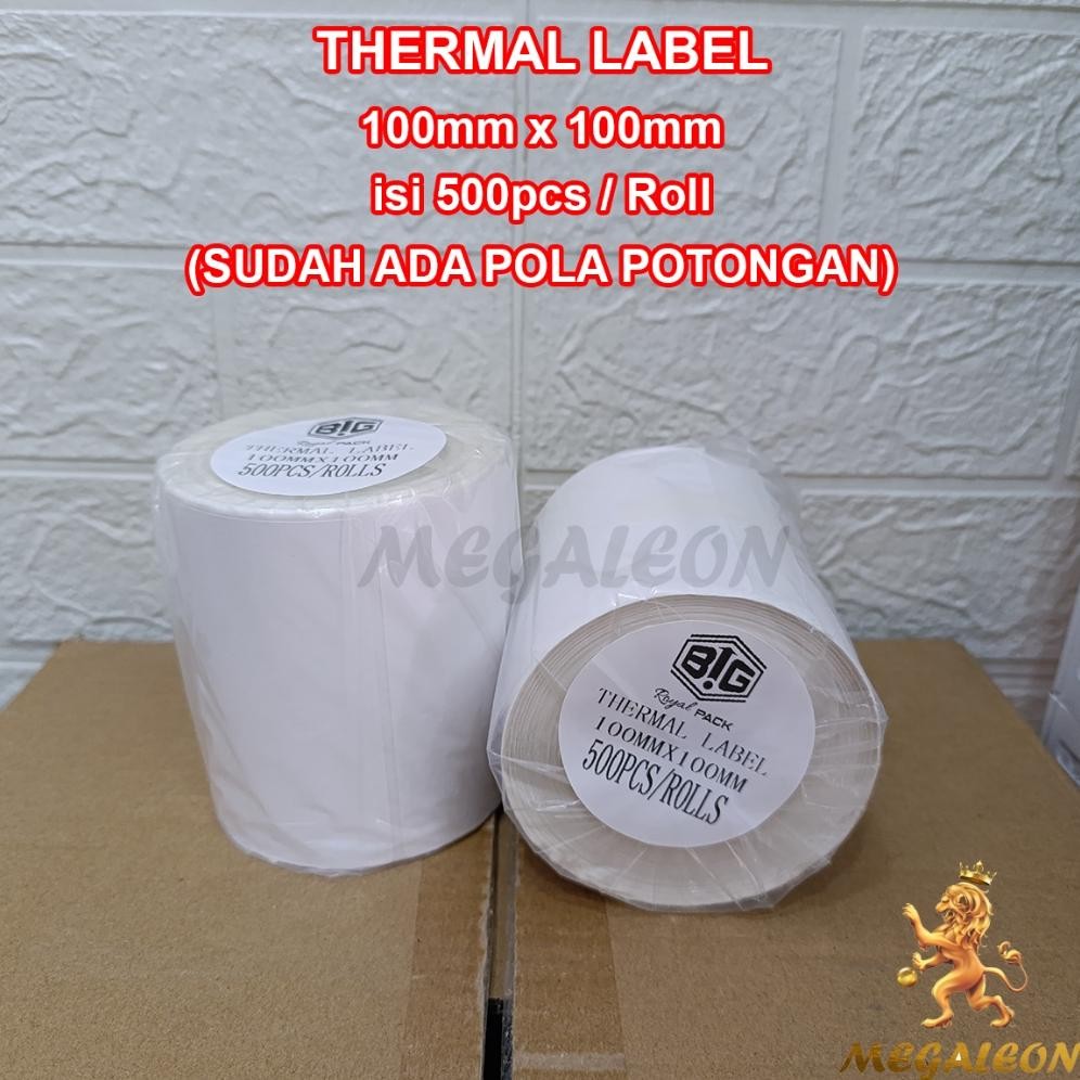 

JH8 Label Stiker Thermal 100x100 mm 500pcs Stiker Label Resi Stiker Barcode OLSHOP