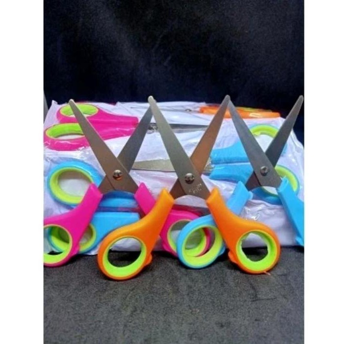 

ready !!! Gunting Renceng isi 12 pcs Murah 4 inch Stainles Stell Pacman