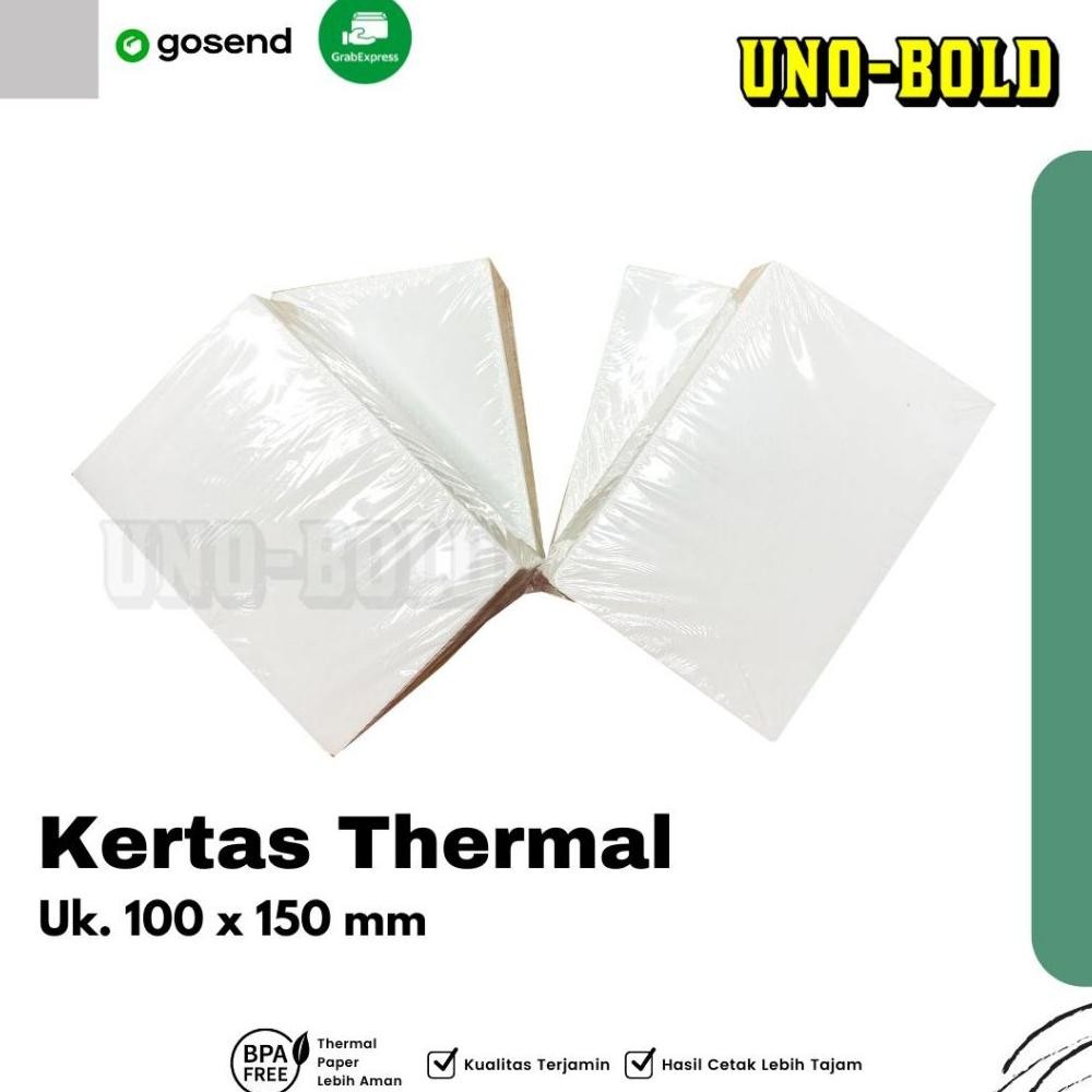 

JH8 Label Barcode Direct Thermal 100 X 150 mm 100x150 4x6" isi 500pcs ukuran A6