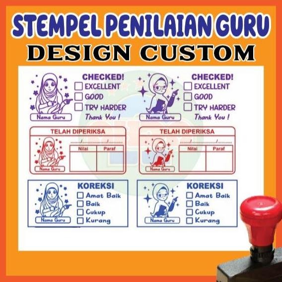 

JH8 stempel penilaian guru/stempel koreksi/stempel reward/stempel checked