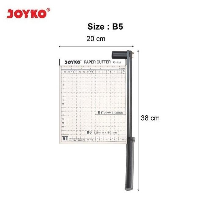 

ready !!! Pemotong Kertas JOYKO PC-1821 Paper Cutter B5 PC1821