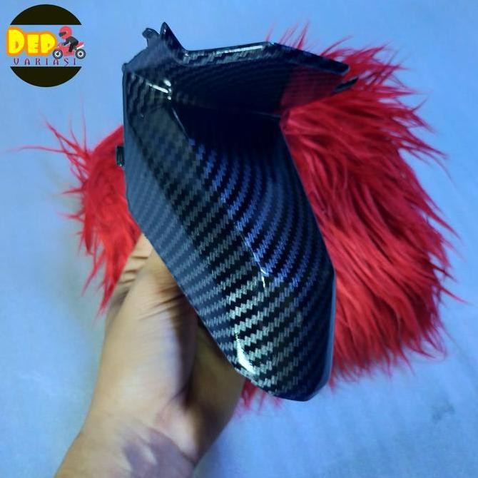 new  COVER LAMPU PLAT NOMOR HONDA BEAT DELUXE CARBON WTP