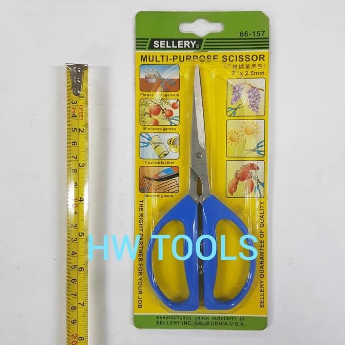 

ready !!! GUNTING BUNGA SERBAGUNA STAINLESS STEEL MULTIFUNCTION SCISSORS SELLERY