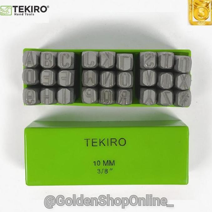 

ready !!! Huruf Ketok 10mm - Letter Punch 10mm Tekiro