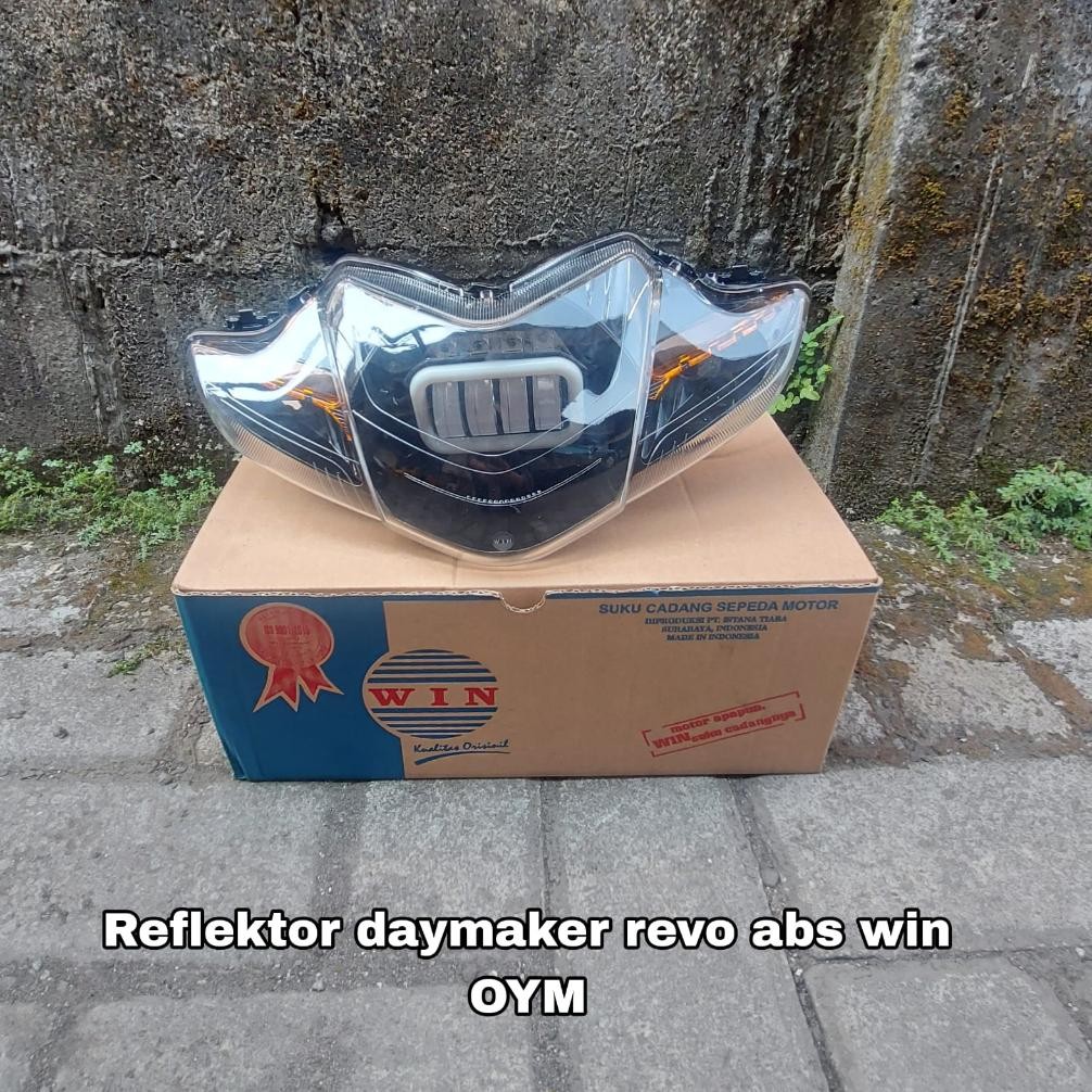 REFLEKTOR LAMPU DEPAN MIKA LAMPU REVO  ABSOLUTE + DAYMAKER WIN