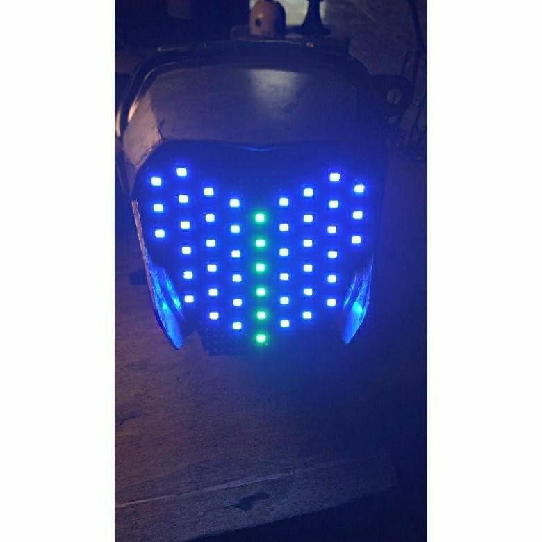 lampu belakang stop led running motor genio