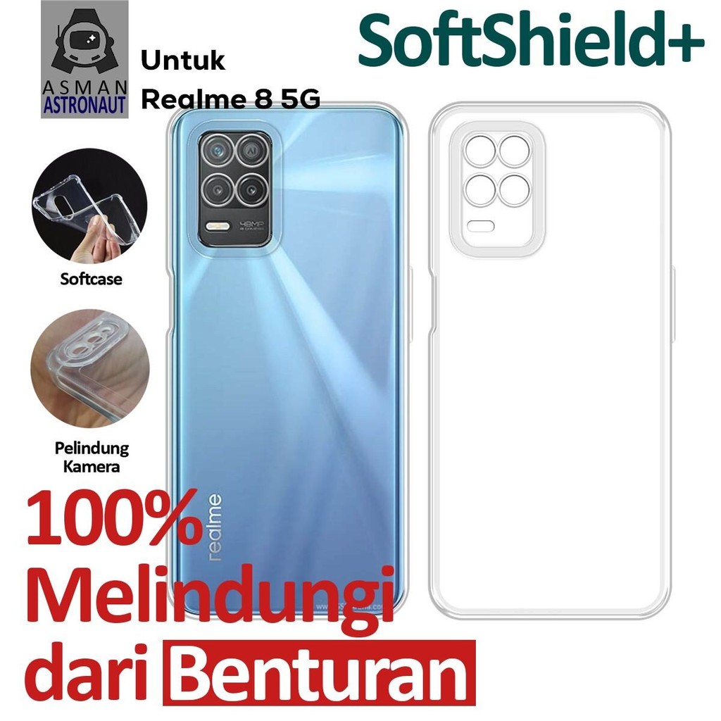Case Clear Airbag Realme 8 5G Softcase Silikon Transparan