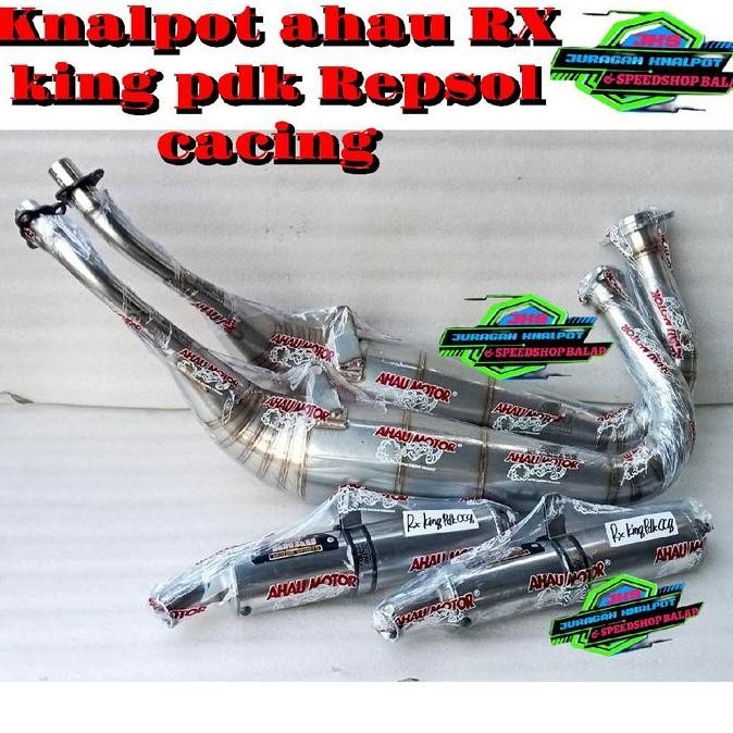 Knalpot Racing Ahau 1 RX King Original Type PDK Cacing Repsol  Motor terlaris