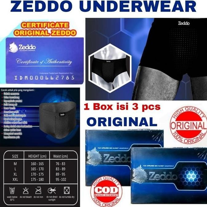 Promo Zeddo Celana Dalam Meningkatkan Vitalitas -Paket 2 Celana