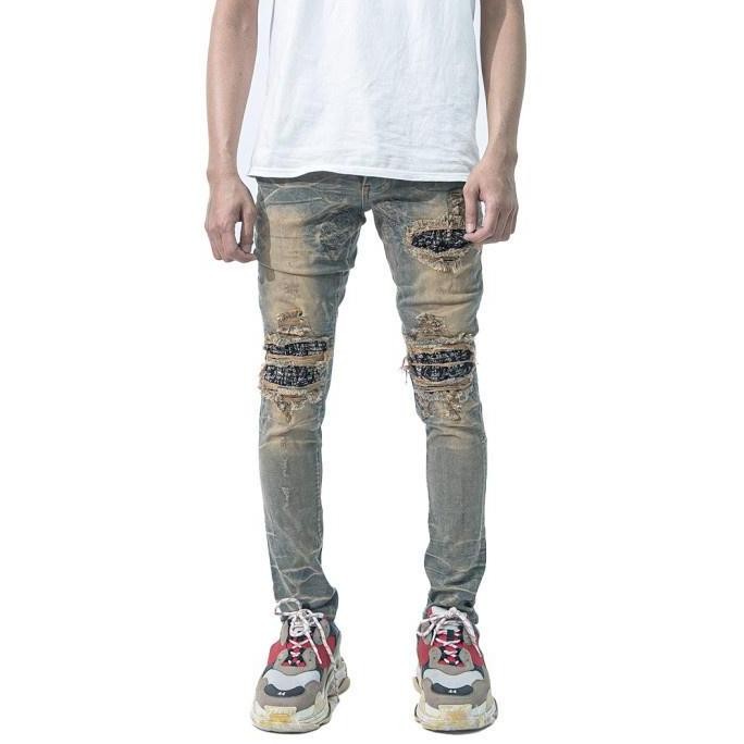 M1 Tri Batik - Vintage Blue - Celana Jeans