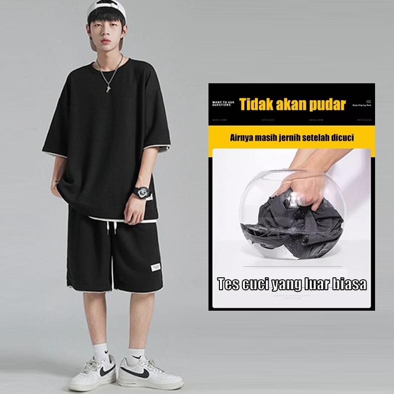 sr-32 fgs-3 ht-12 3Y Setelan Olahraga Pria Baju Setelan Pria Korea Baju Setelan Cowok Baju Celana Pr