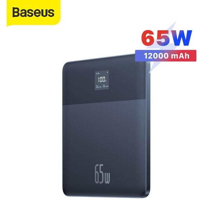 Baseus Blade2 65W Fast Charging Power Bank 12000Mah Dual Type-C With Cable Type-C To Type-C 100W