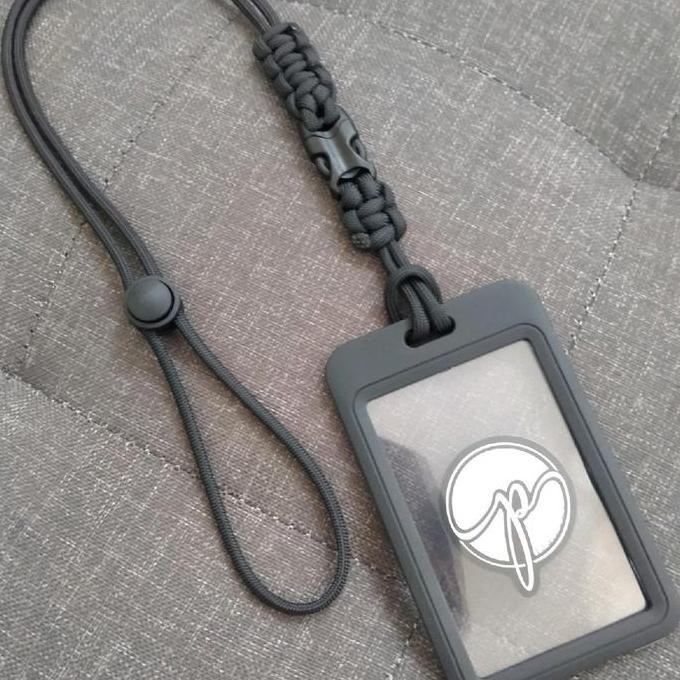 

heavy duty tactical Lanyard Paracordistic card holder 2 sided Tali Id Card premium GT