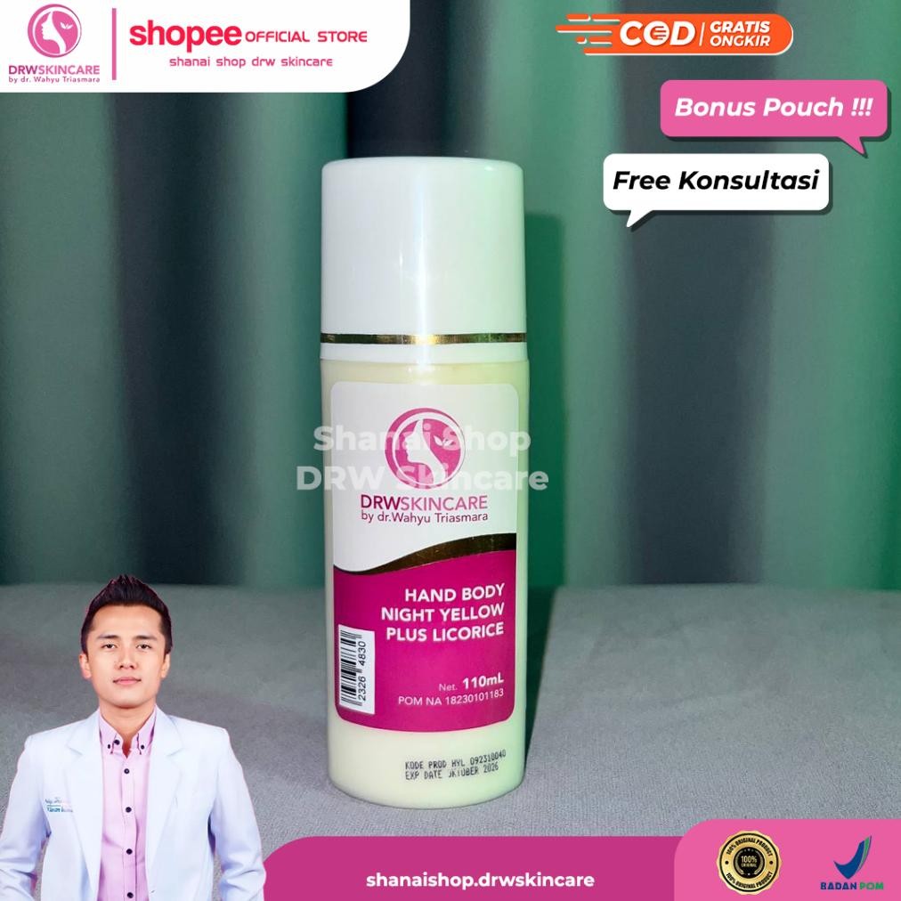 LOTION MALAM HB NIGHT Brightening YELLOW PENCERAH DRW SKINCARE
