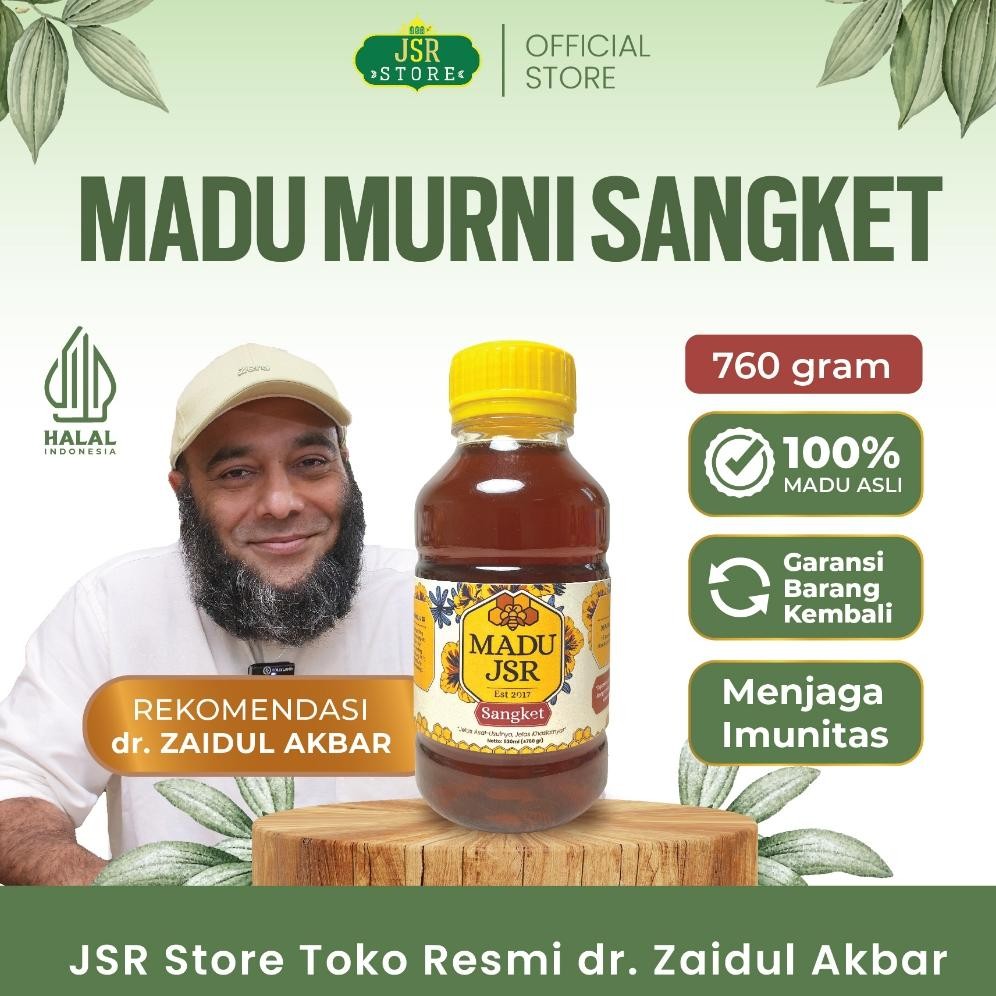 

Ex45 dgh-43 Madu Sangket JSR dr Zaidul Akbar 100% Asli & Murni - Madu Sehat JSR Terlaris Termurah