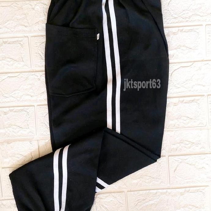 Celana training putih Lis merah anak/celana training panjang anak/celana olahraga anak/celana olahra