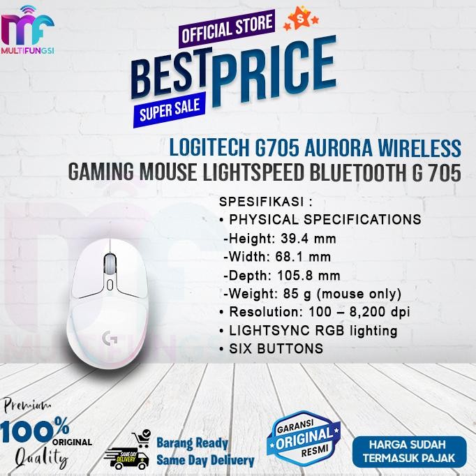 Hot Sale  Logitech G705 Aurora Wireless Gaming Mouse Lightspeed Bluetooth G 705