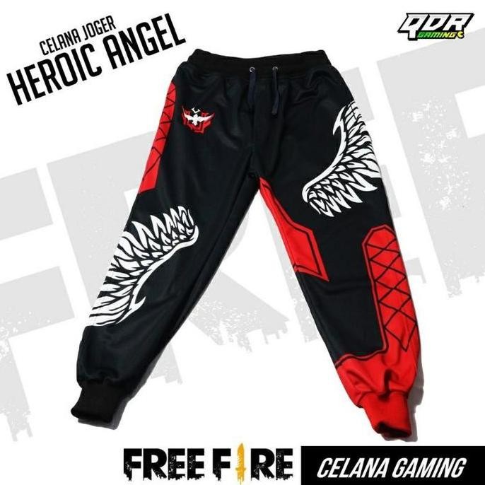 Celana Angel Merah | Celana Gaming FF | Celana Joger Anak HS