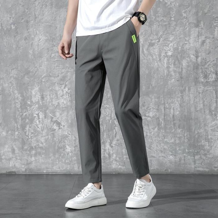 Celana Pria Kain Stretch Empat Sisi Celana Panjang Pria Casual Elastis