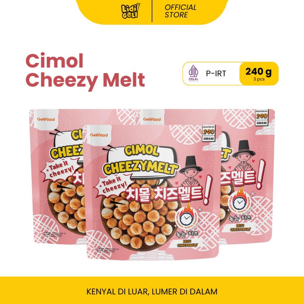 

TERLARIS Geli Food - Paket Kombo 3 Pack Series Cimol Keju Cheesy Melt (Keju Meleleh) Siap kirim