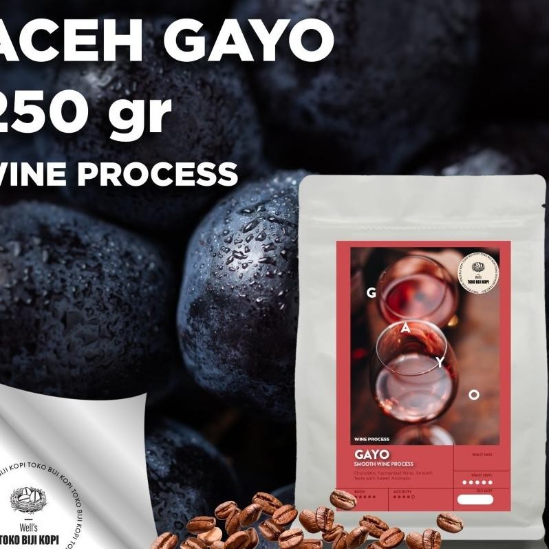 

Wells Kopi Kopi Arabika Gayo Smooth Process Roasted Bean Coffee 250 Gram