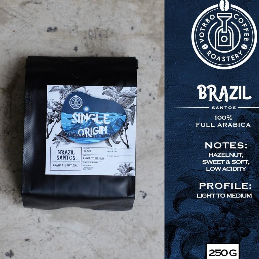

Kopi Arabika Brazil Santos Natural 250G Roasted