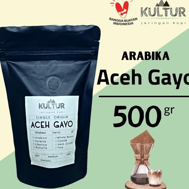 

Coffee Bean Kopi Arabika Aceh Gayo Gr