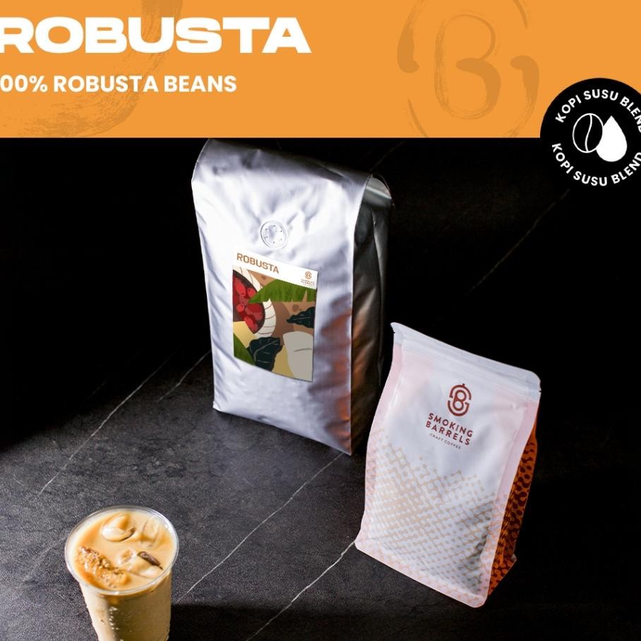 

Robusta 250Gr Dark Roast Bubuk Kopi Bahan Es Kopi Susu Roasted Coffee Bean Sb Craft Coffee
