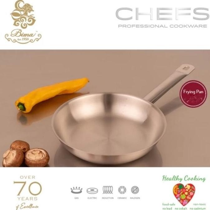 Murah Frypan Bima Chefs Stainless Sus304