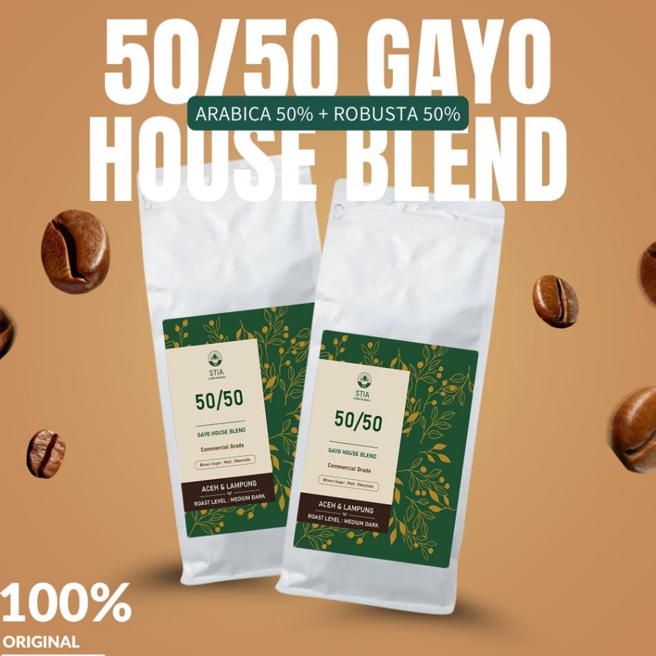 

Stia Kopi Commercial Grade Aceh Gayo Blend 5050 Coffee Bean Single Gin Espresso Manual Brew