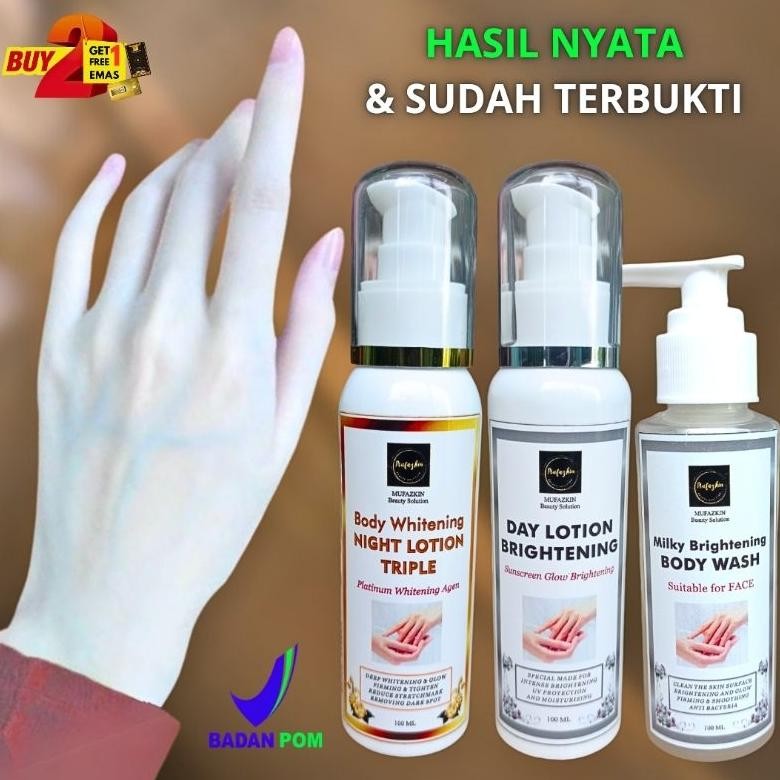 Paket Lengkap Isi 4 HB Pemutih Badan Super Platinum Original BPOM Handbody Whitening Booster Origina