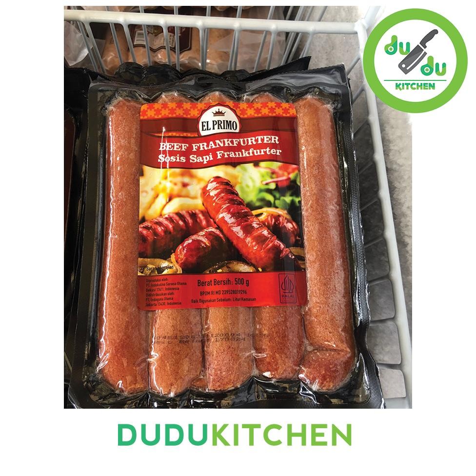 

(Dudu Kitchen) El Primo Beef Frankfurter - Sosis Sapi Sausage 500gr