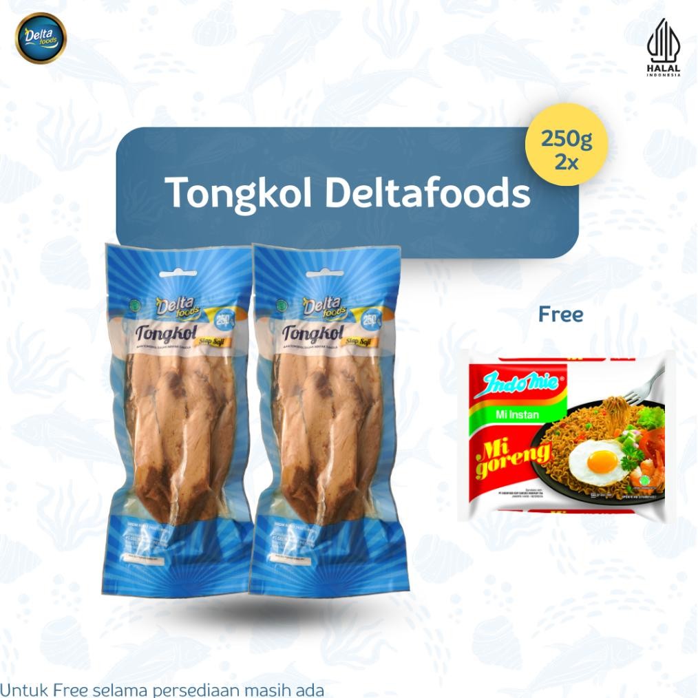 

READY STOK DeltaFoods - Ikan Tongkol Siap Saji Dengan Minyak Kanola 250gram Bundling 2 free Indomie Goreng Siap kirim