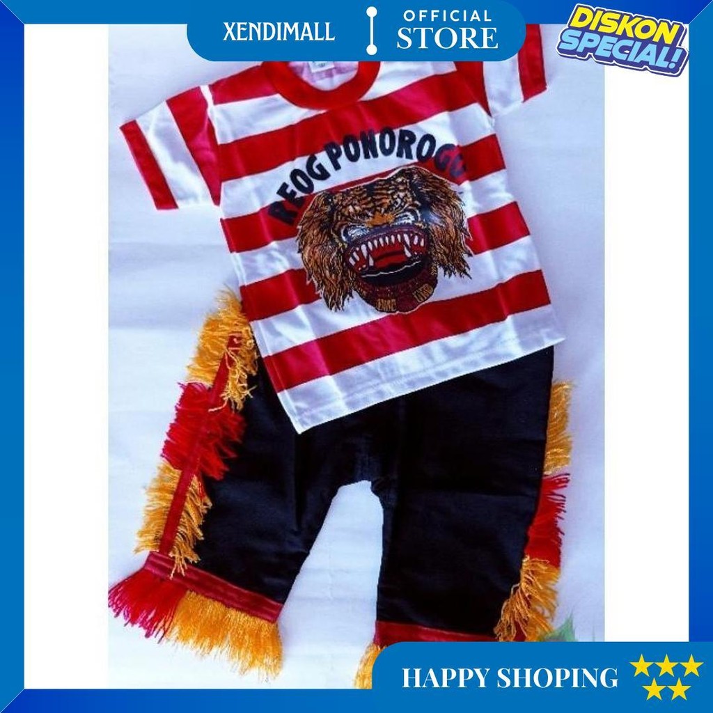 Termurah Kaos Reog Anak/ Kaos Reog Anak Setelan